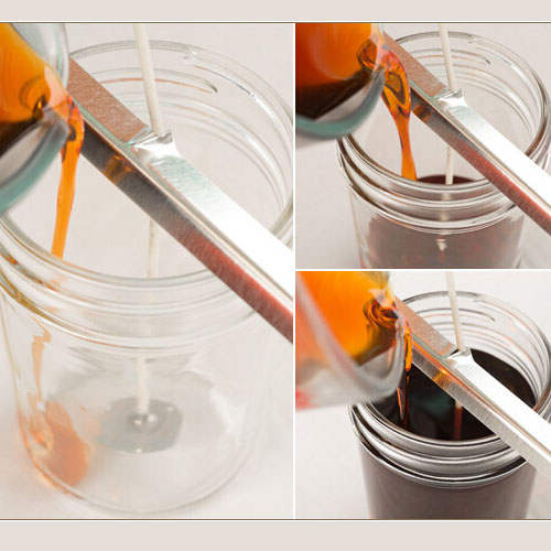 rectangle candle wick centering device